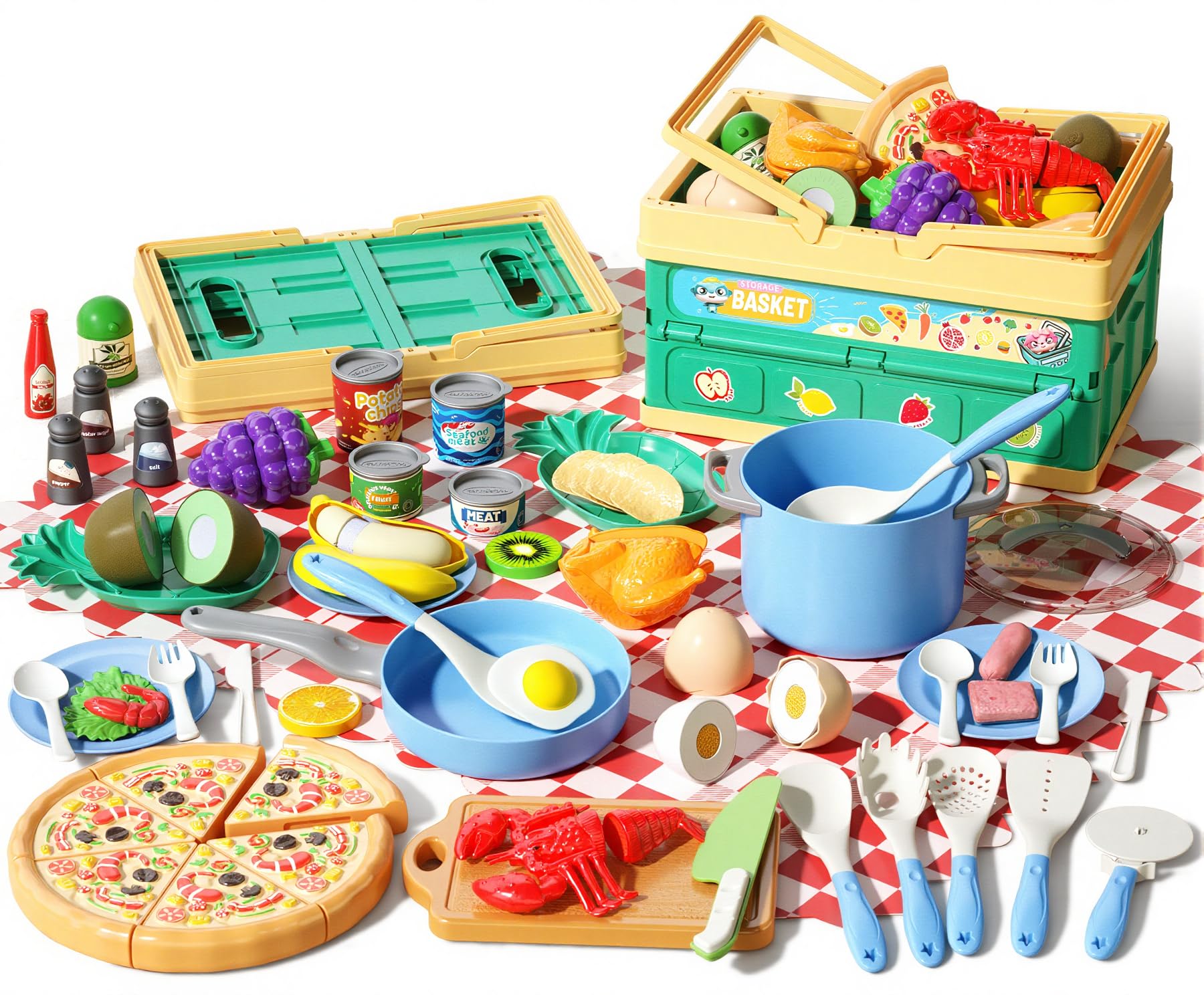 80 Pcs Kitchen Playset — Blue