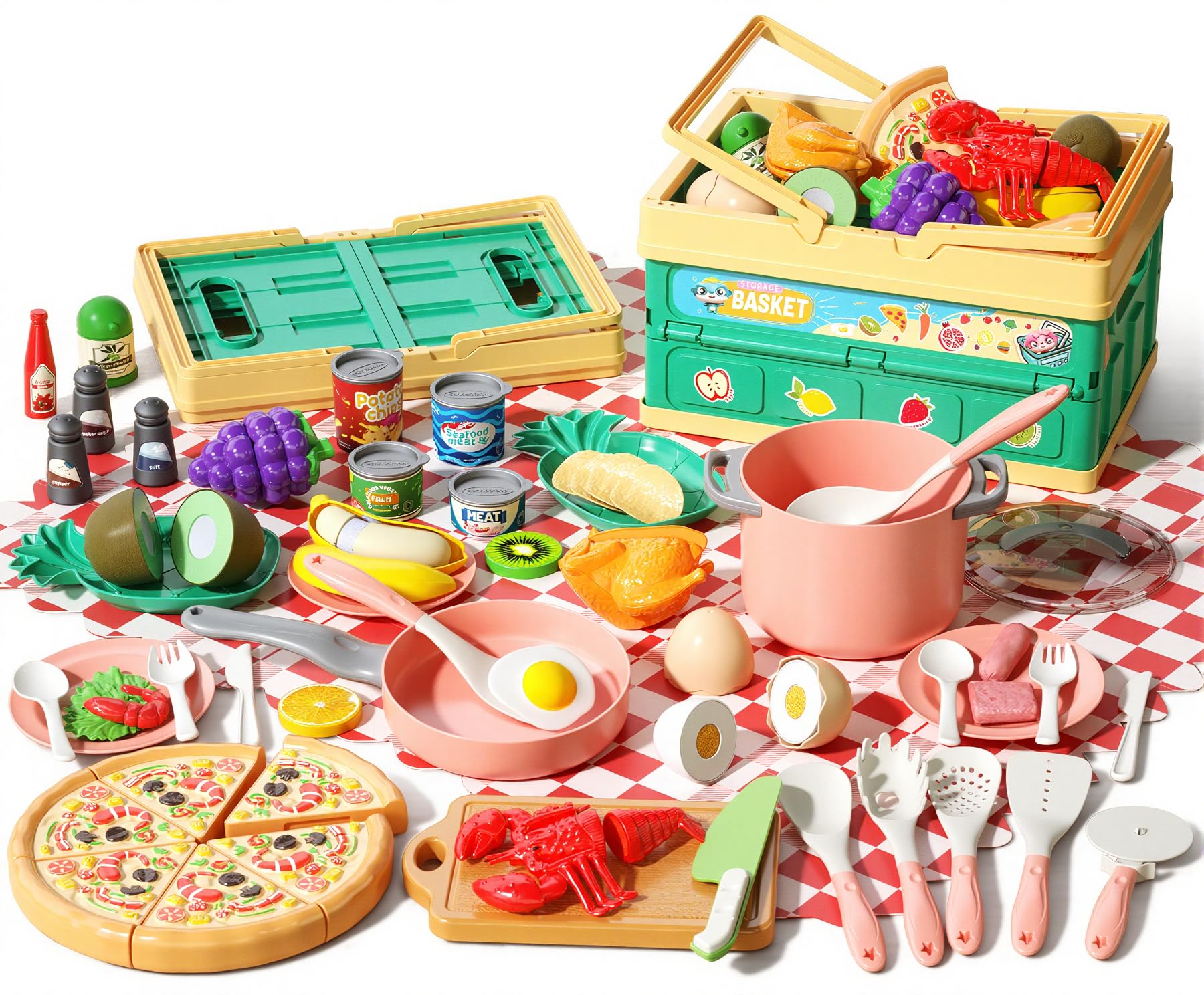 80 Pcs Kitchen Playset — Pink