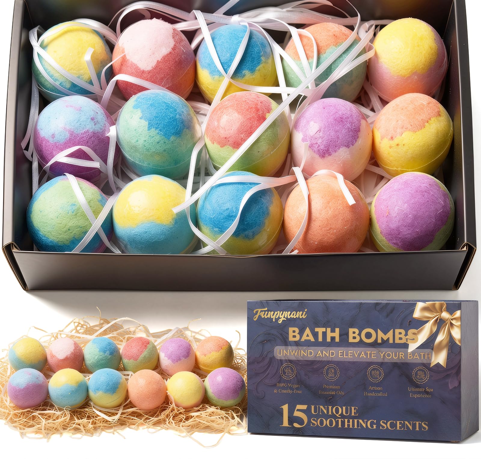 Mini Bath Bombs — 15 Pack, Spa Set